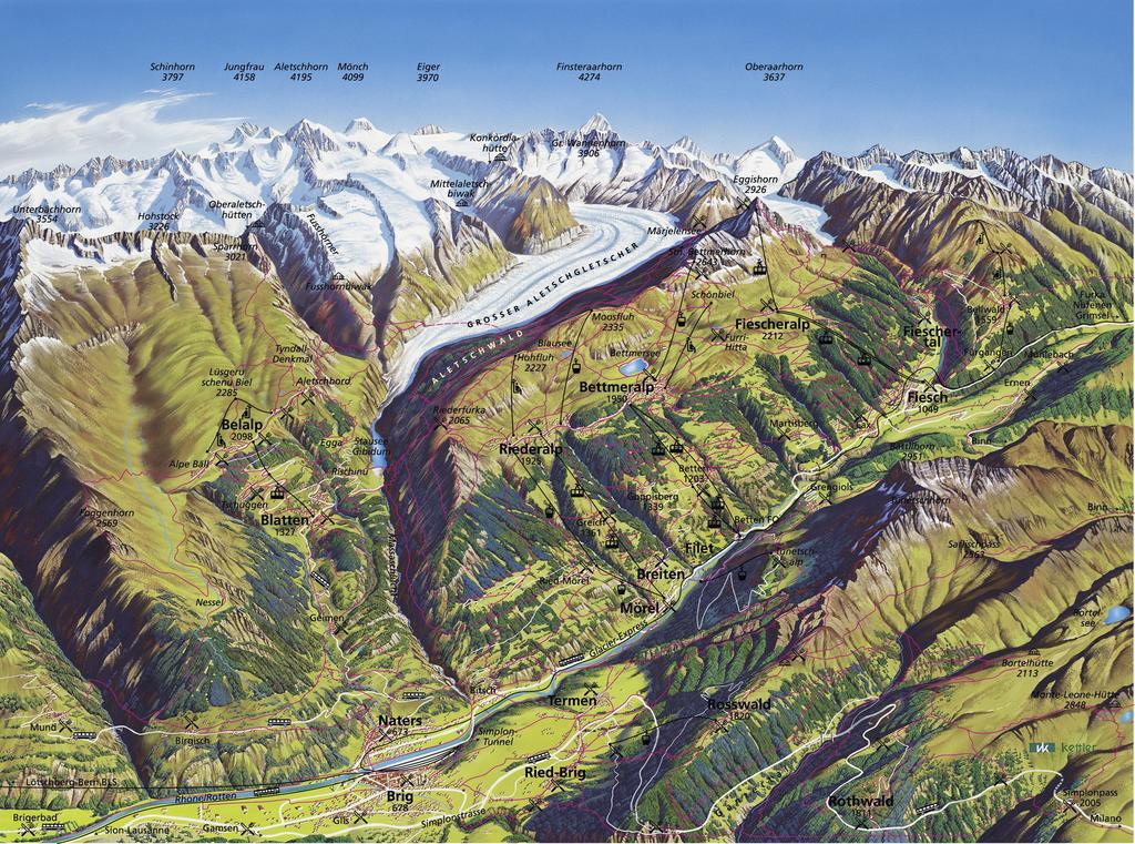 Swiss Chalet-Style Hotel Walliser Spycher Riederalp Exterior photo